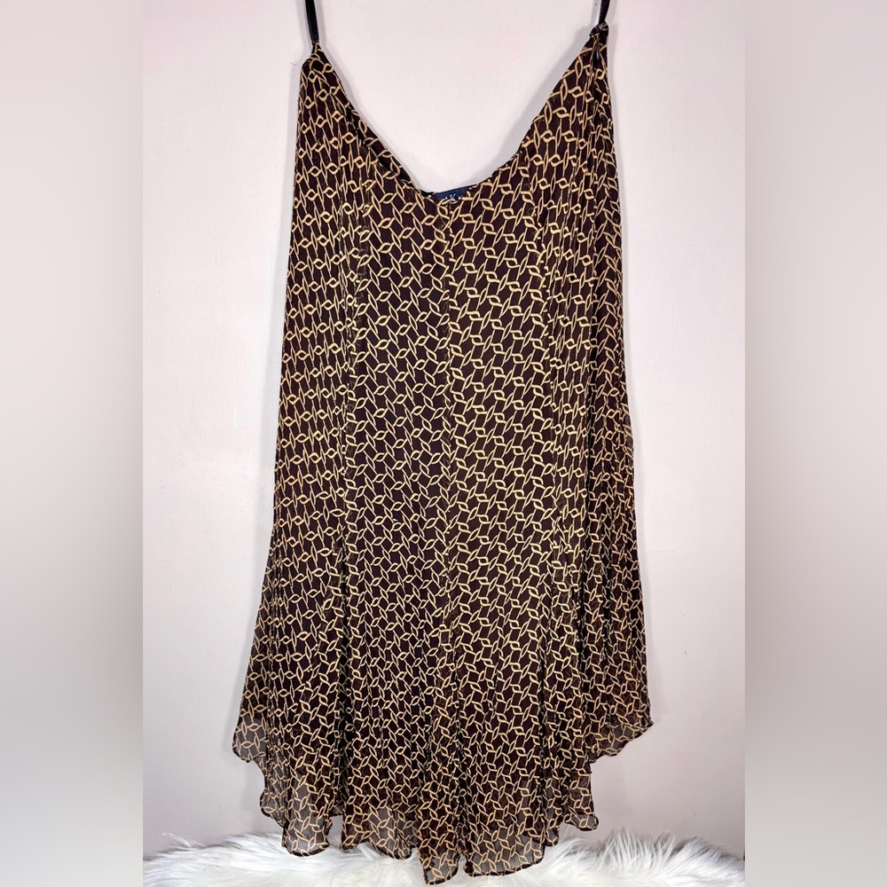 ANNE KLEIN  Silk Midi Skirt